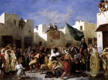 Eugène Delacroix œuvres - Les fanatiques de Tanger romantique Eugène Delacroix